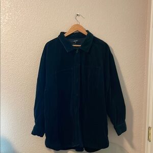 Madewell Green Corduroy Jacket Shirt Outerwear